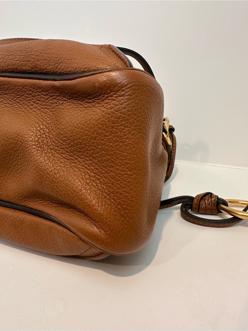 AUTHENTIC Chloe Lexa medium shoulder bag in tan leather - Picture 13 of 17